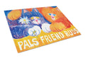 Cats Pals Friends Buds Cutting Board Tempered Glass Kitchen Cutting Surface, Heat Resistant Chopping, Non-Slip Feet, Food Prep & Serving