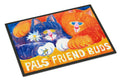 Cats Pals Friends Buds Doormat Indoor Outdoor 18H X 27W Front Door Mat Rugs for Entryway, Non Slip Washable