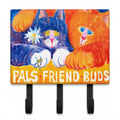 Cats Pals Friends Buds Leash or Key Holder Wall Hooks, Coat Rack Wall Mount, for Hanging Keys, Towels, Aprons, Leashes