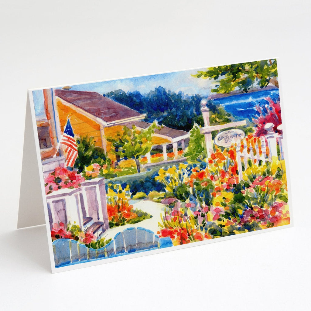 Seaside Beach Cottage Greeting Cards Pack of 8 Blank Cards with Envelopes Whimsical A7 Size 5x7