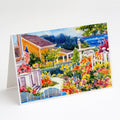 Seaside Beach Cottage Greeting Cards Pack of 8 Blank Cards with Envelopes Whimsical A7 Size 5x7