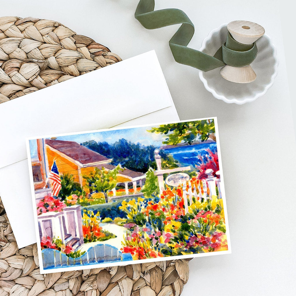 Seaside Beach Cottage Greeting Cards Pack of 8 Blank Cards with Envelopes Whimsical A7 Size 5x7