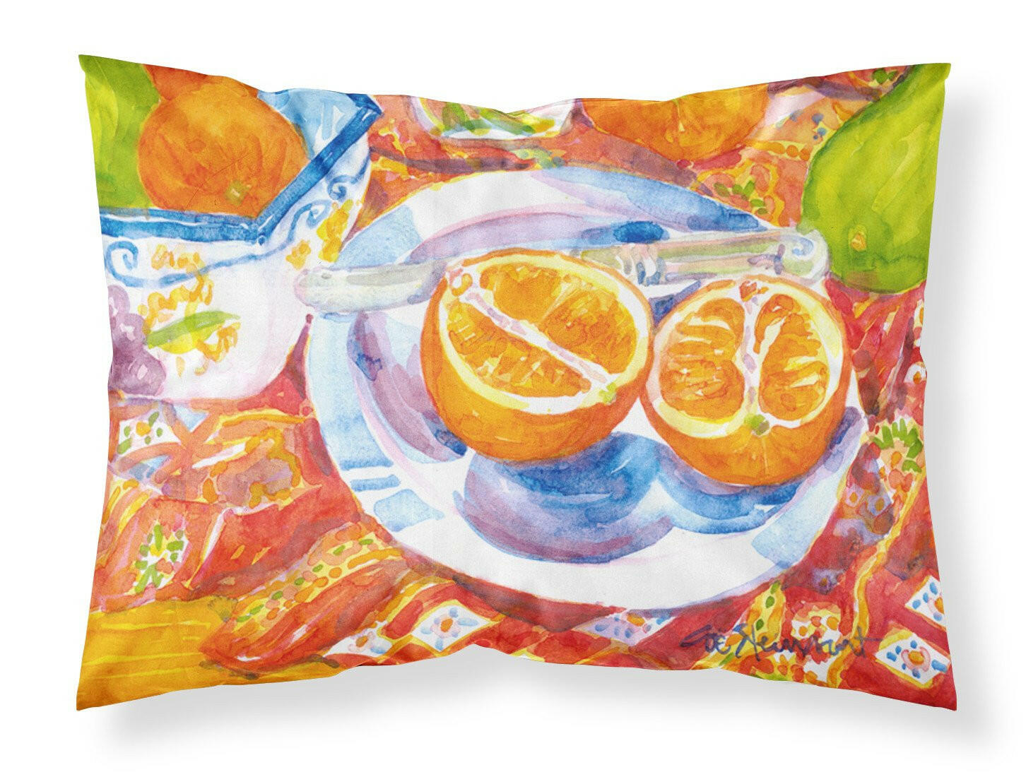 Florida Oranges Sliced for breakfast Standard Pillowcase Lightweight Super Soft Easy Care Decorative Artwork Pillowcase, Standard
