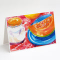 A Slice of Cantelope Greeting Cards Pack of 8 Blank Cards with Envelopes Whimsical A7 Size 5x7