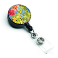 Flower - Gerber Daisies Retractable Badge Reel for Nurses ID Badge Holder with Clip Retractable Employee Badge Holder, Belt Clip