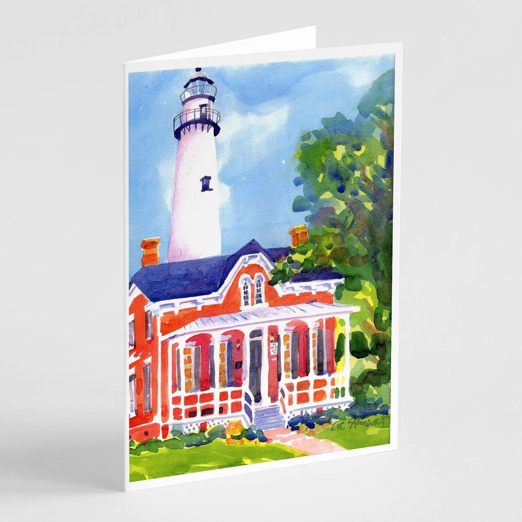 Lighthouse Greeting Cards Pack of 8 Blank Cards with Envelopes Whimsical A7 Size 5x7