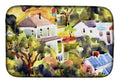 Houses Dish Drying Mat Absorbent Dish Drying Mat Pad for Kitchen Counter Dish Drainer Mat for Countertop, 14 x 21", Multicolor
