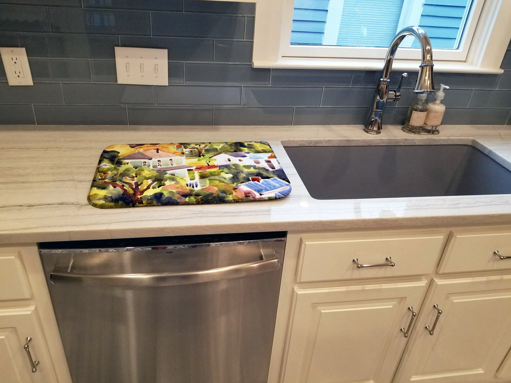 Houses Dish Drying Mat Absorbent Dish Drying Mat Pad for Kitchen Counter Dish Drainer Mat for Countertop, 14 x 21", Multicolor