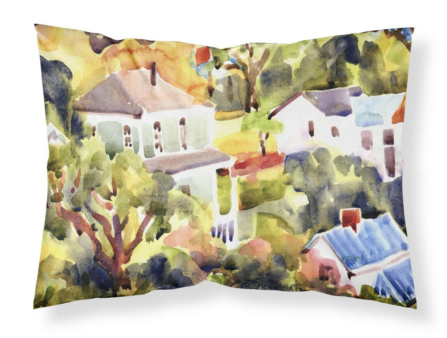 Houses Standard Pillowcase Lightweight Super Soft Easy Care Decorative Artwork Pillowcase, Standard