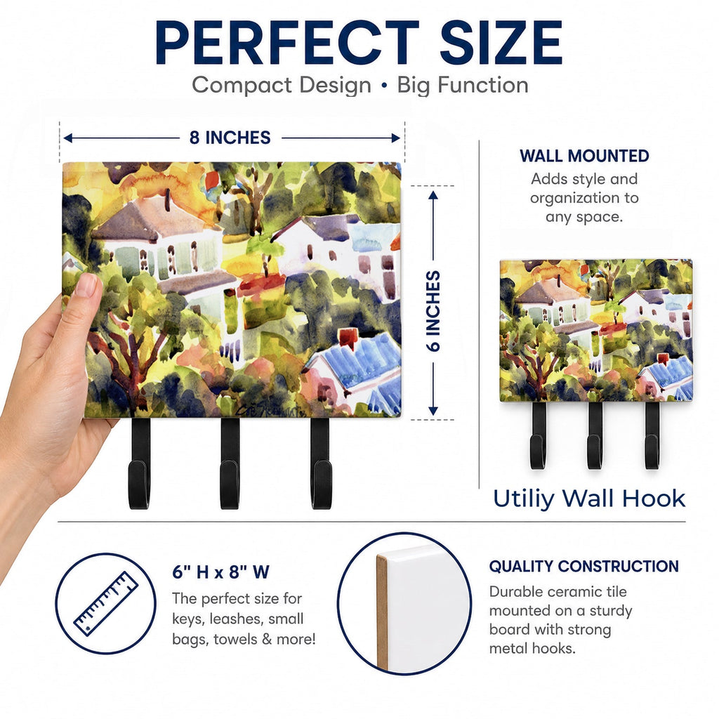 Houses Leash or Key Holder Wall Hooks, Coat Rack Wall Mount, for Hanging Keys, Towels, Aprons, Leashes