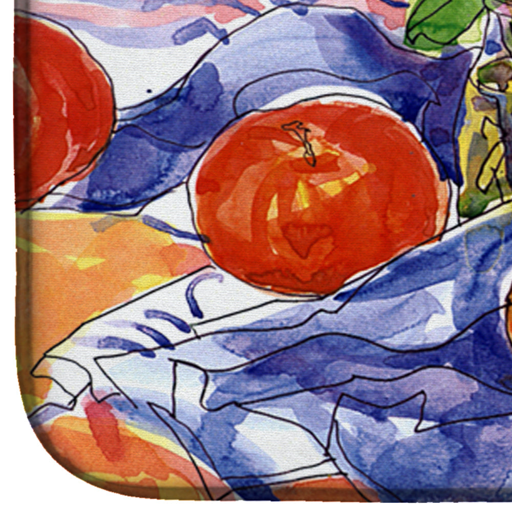 Apples Dish Drying Mat Absorbent Dish Drying Mat Pad for Kitchen Counter Dish Drainer Mat for Countertop, 14 x 21", Multicolor