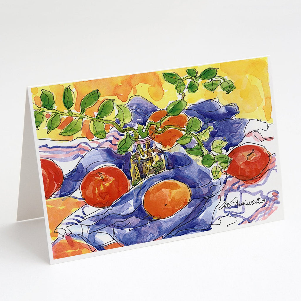 Apples Greeting Cards Pack of 8 Blank Cards with Envelopes Whimsical A7 Size 5x7