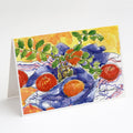 Apples Greeting Cards Pack of 8 Blank Cards with Envelopes Whimsical A7 Size 5x7
