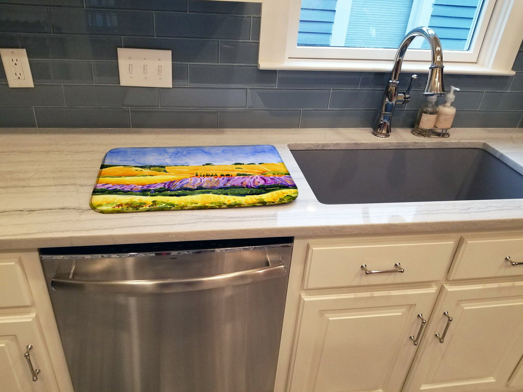 Landscape Dish Drying Mat Absorbent Dish Drying Mat Pad for Kitchen Counter Dish Drainer Mat for Countertop, 14 x 21", Multicolor