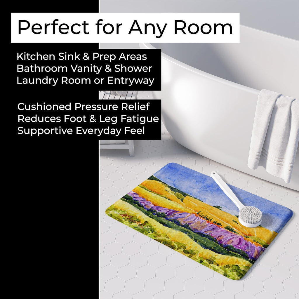 Landscape Memory Foam Kitchen Mat Machine Washable Anti-Fatigue Cushion Comfort Bath or Kitchen Rug