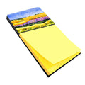 Landscape Watercolor Sticky Note Holder Refillable Dispenser Desk Accessory 3x3 Pad Gift