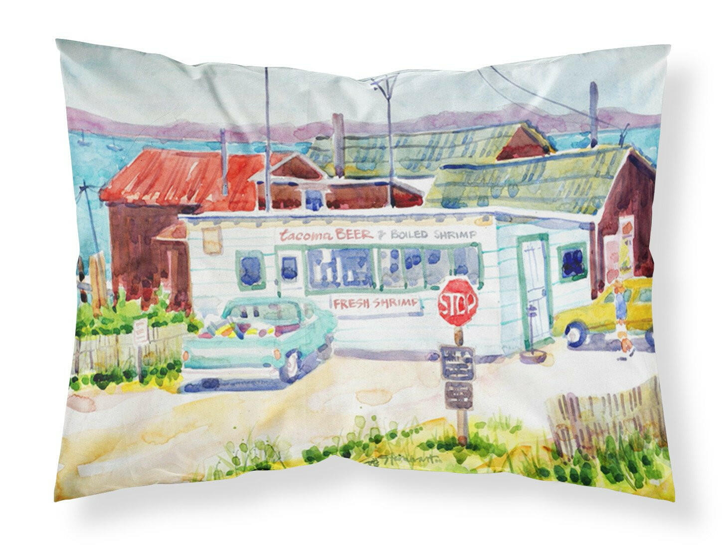 Seafood Shack for fresh shrimp Standard Pillowcase Lightweight Super Soft Easy Care Decorative Artwork Pillowcase, Standard