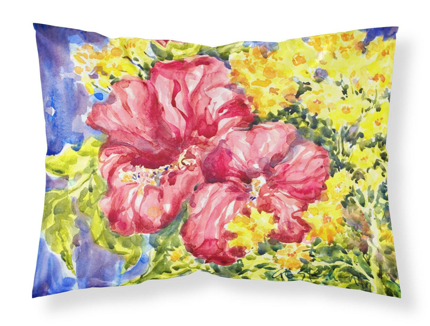 Flower - Hibiscus Standard Pillowcase Lightweight Super Soft Easy Care Decorative Artwork Pillowcase, Standard