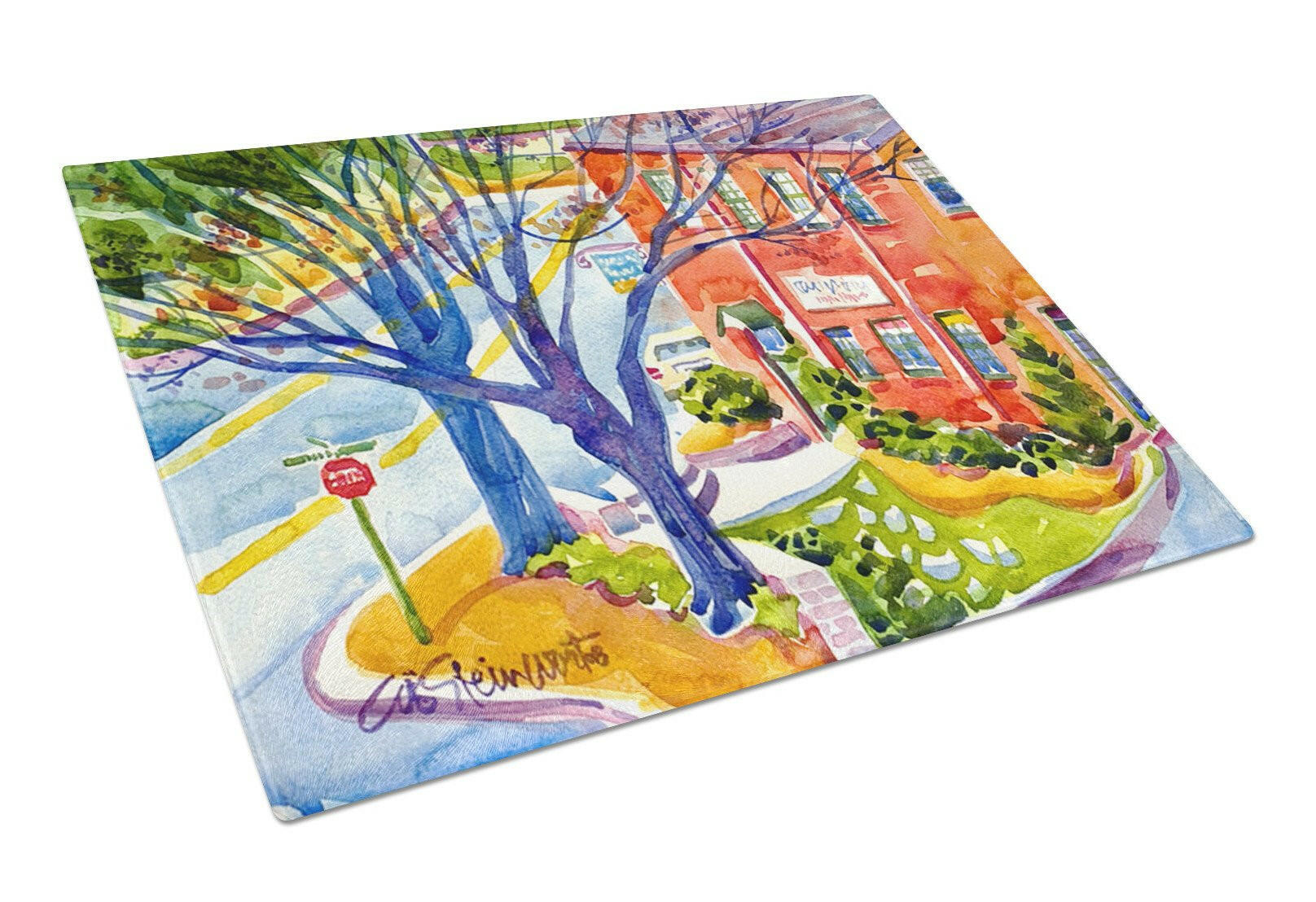 Harbour Cutting Board Tempered Glass Kitchen Cutting Surface, Heat Resistant Chopping, Non-Slip Feet, Food Prep & Serving