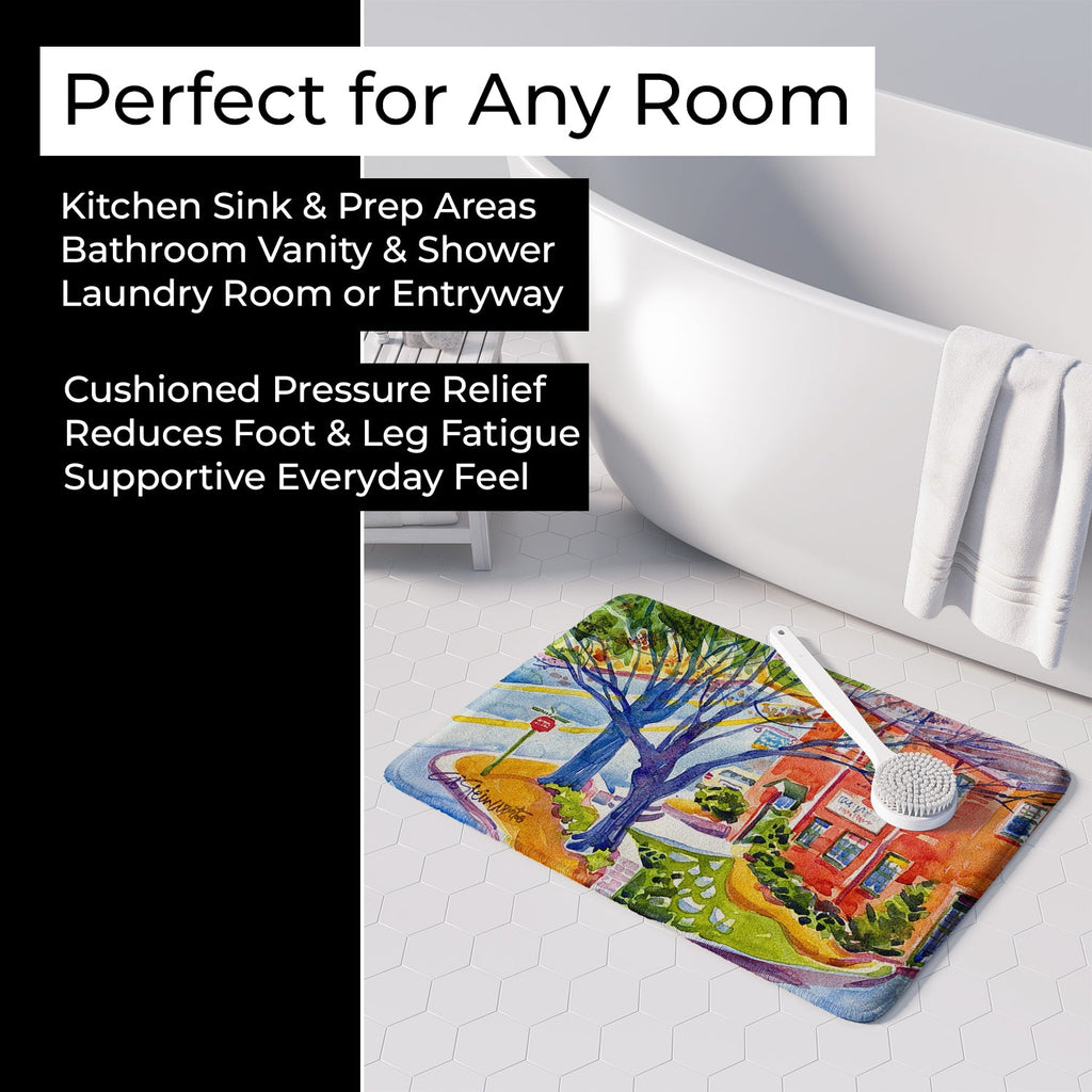 Harbour Memory Foam Kitchen Mat Machine Washable Anti-Fatigue Cushion Comfort Bath or Kitchen Rug