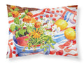 Flowers with a side of lemons Standard Pillowcase Lightweight Super Soft Easy Care Decorative Artwork Pillowcase, Standard