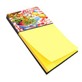 Flowers with a side of lemons Watercolor Sticky Note Holder Refillable Dispenser Desk Accessory 3x3 Pad Gift