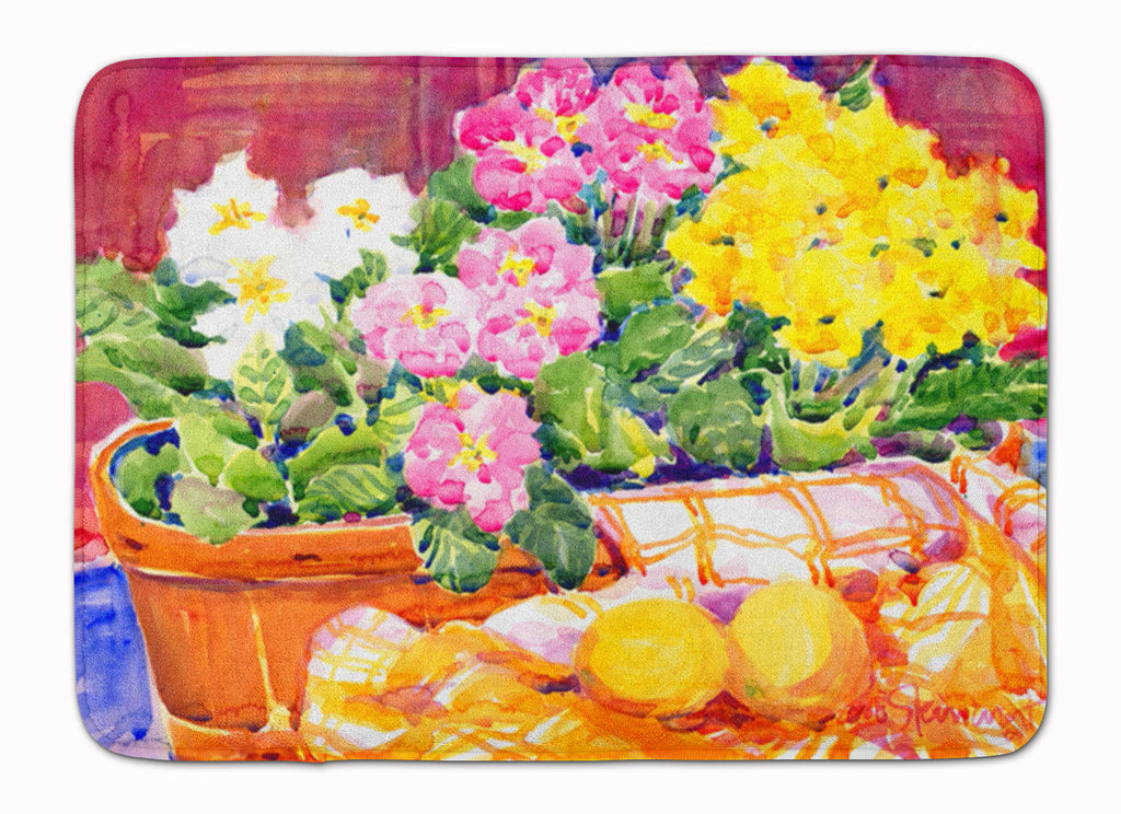 Flower - Primroses Memory Foam Kitchen Mat Machine Washable Anti-Fatigue Cushion Comfort Bath or Kitchen Rug