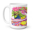 Flower - Primroses Ceramic Coffee Mug 15 oz Decorative Large C Handle Mug Cup for Tea, Cocoa Hot Chocolate