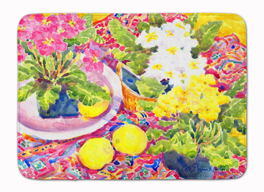 Flower - Primroses Memory Foam Kitchen Mat Machine Washable Anti-Fatigue Cushion Comfort Bath or Kitchen Rug