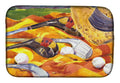 Golf Clubs Golfer Dish Drying Mat Absorbent Dish Drying Mat Pad for Kitchen Counter Dish Drainer Mat for Countertop, 14 x 21", Multicolor