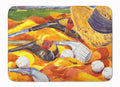 Golf Clubs Golfer Memory Foam Kitchen Mat Machine Washable Anti-Fatigue Cushion Comfort Bath or Kitchen Rug