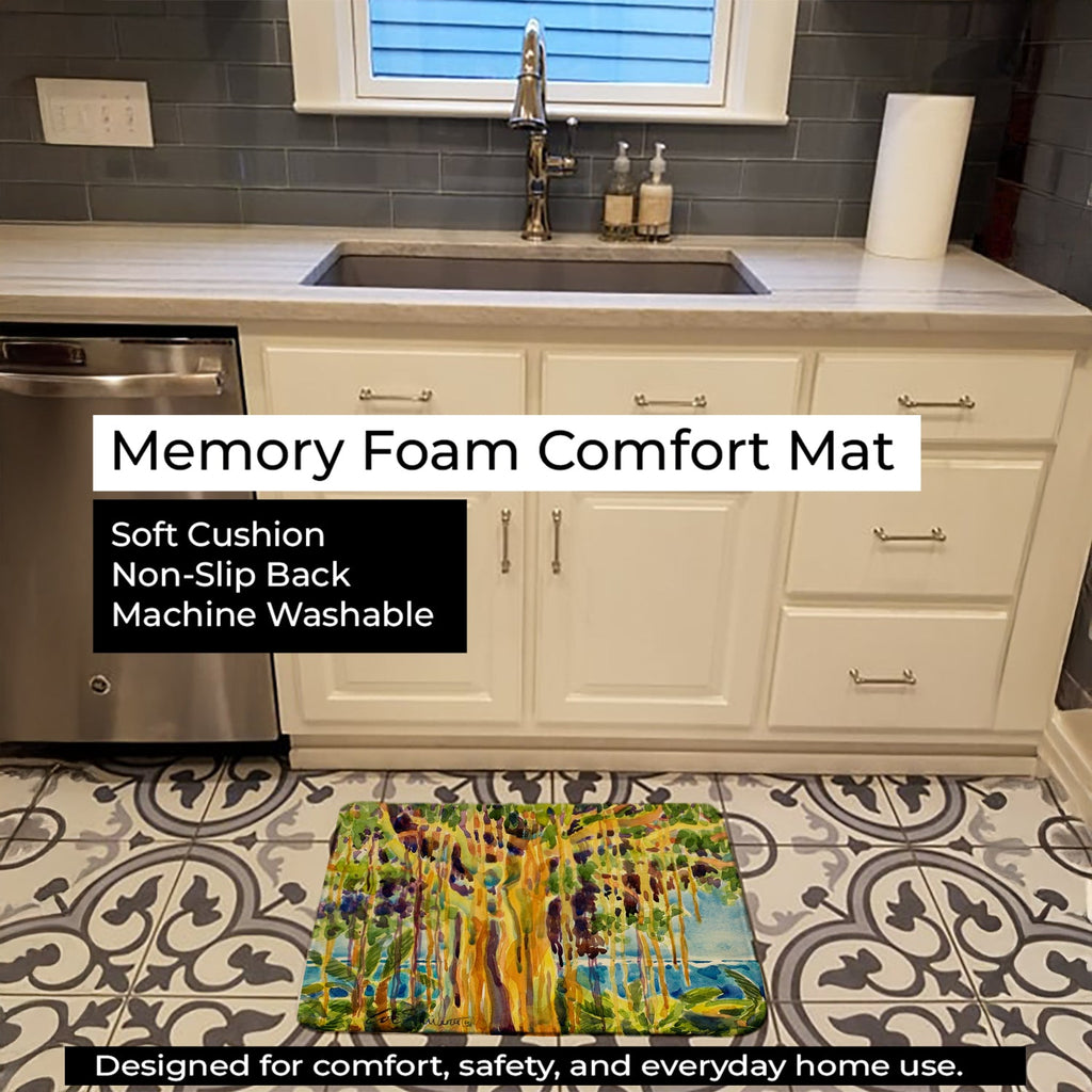 Tree - Banyan Tree Memory Foam Kitchen Mat Machine Washable Anti-Fatigue Cushion Comfort Bath or Kitchen Rug