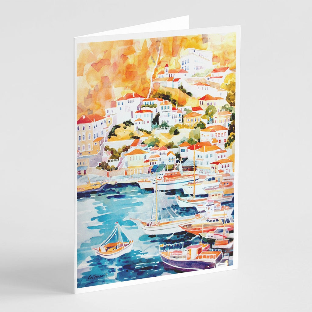 Harbour Greeting Cards Pack of 8 Blank Cards with Envelopes Whimsical A7 Size 5x7
