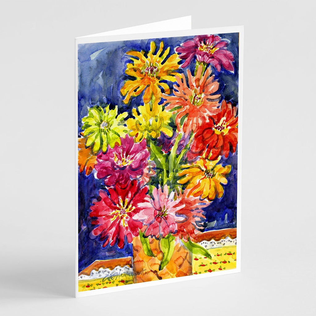 Flower - Gerber Daisies Greeting Cards Pack of 8 Blank Cards with Envelopes Whimsical A7 Size 5x7