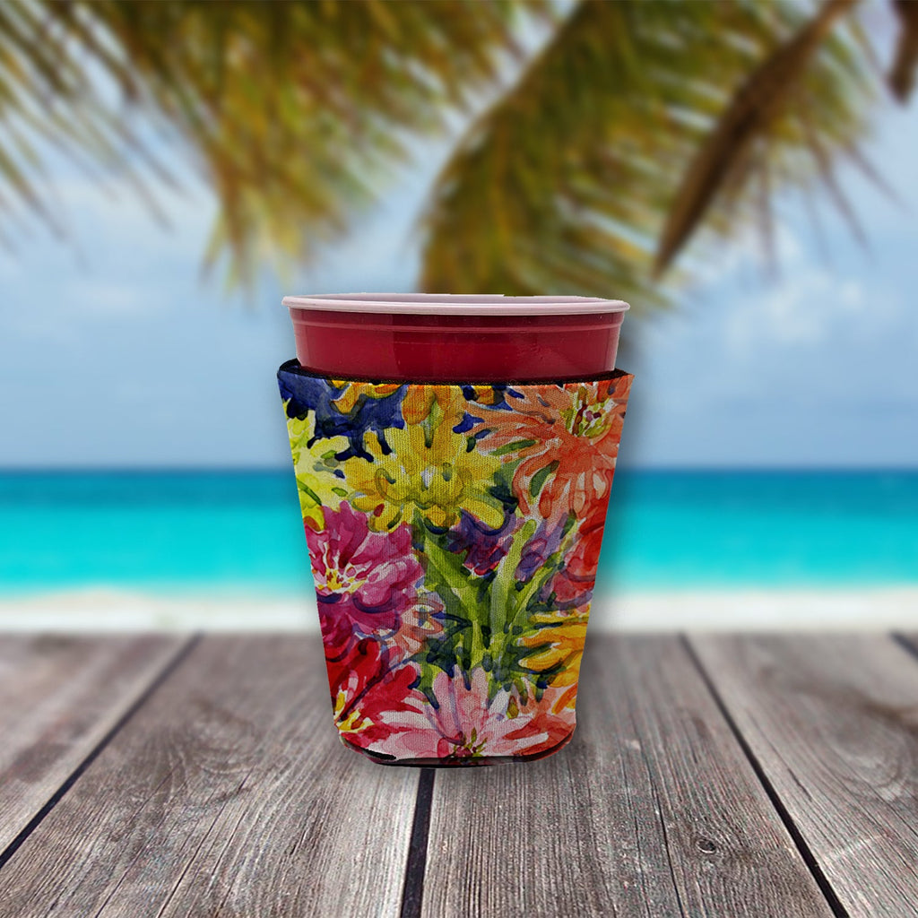 Flower - Gerber Daisies Red Cup Hugger Sleeve for 16–22 oz Party Cups, Insulated Foam Drink Holder for Iced Coffee, Tailgate & BBQ Reusable