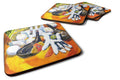 Golf Clubs, Ball and Glove Foam Coasters Set of 4 Cup Coasters for Indoor Outdoor, Tabletop Protection, Anti Slip, Mouse pad Material