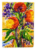 Flower House Flag 28x40 Porch Sleeve Pole Decorative Outside Yard Banner Artwork Wall Hanging, Polyester