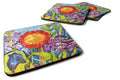 Flower - Sunflower Foam Coasters Set of 4 Cup Coasters for Indoor Outdoor, Tabletop Protection, Anti Slip, Mouse pad Material