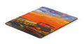 Sunset at the Dock Mouse Pad, Heat Resistant Trivet Hot Pad , Non Slip Rubber Desk Mat, Kitchen Counter Protector, Home Office Decor Gift