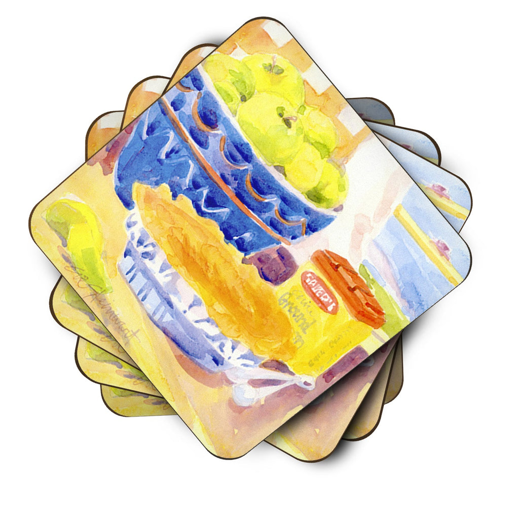 Foam Coasters Set of 4 Cup Coasters for Indoor Outdoor, Tabletop Protection, Anti Slip, Mouse pad Material