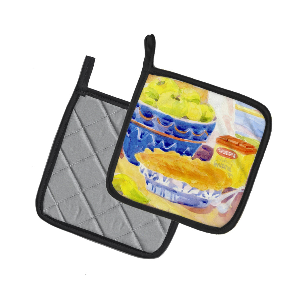 Pot Holder Set of 2 Heat Resistant Quilted Hot Pads 7.5 x 7.5 Inch, Insulated Kitchen Trivets for Cooking & Baking