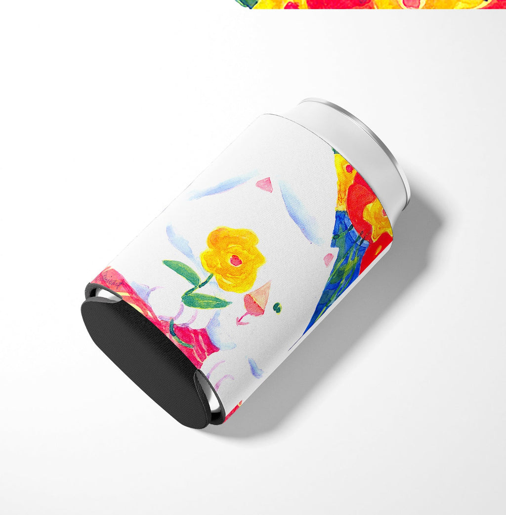 Big white Cat Can or Bottle Hugger Cooler Sleeve for Standard 12 oz Cans, Insulated Foam Beer & Soda Can Hugger Reusable