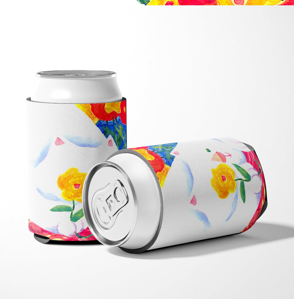 Big white Cat Can or Bottle Hugger Cooler Sleeve for Standard 12 oz Cans, Insulated Foam Beer & Soda Can Hugger Reusable