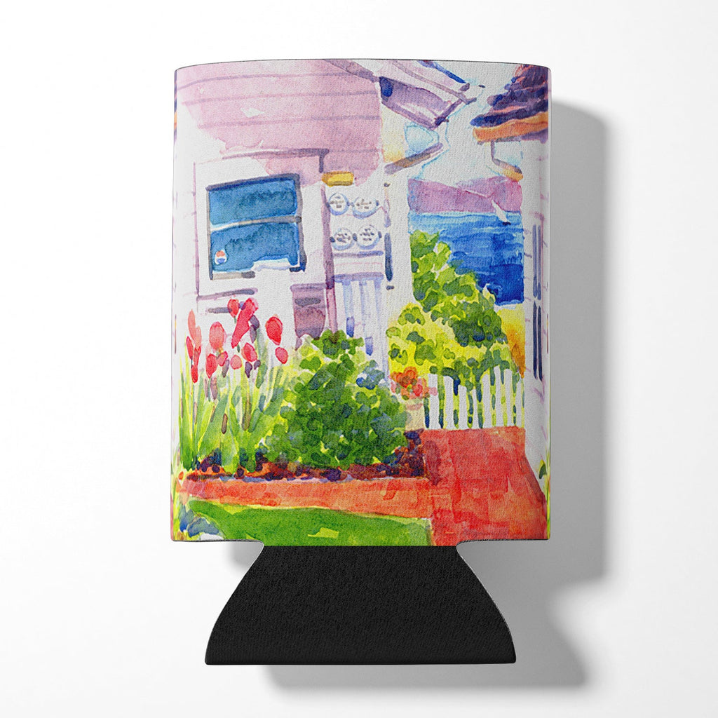Beach View between the Houses Can or Bottle Hugger Cooler Sleeve for Standard 12 oz Cans, Insulated Foam Beer & Soda Can Hugger Reusable