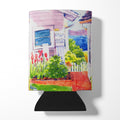 Beach View between the Houses Can or Bottle Hugger Cooler Sleeve for Standard 12 oz Cans, Insulated Foam Beer & Soda Can Hugger Reusable