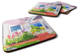 Beach View between the Houses Foam Coasters Set of 4 Cup Coasters for Indoor Outdoor, Tabletop Protection, Anti Slip, Mouse pad Material