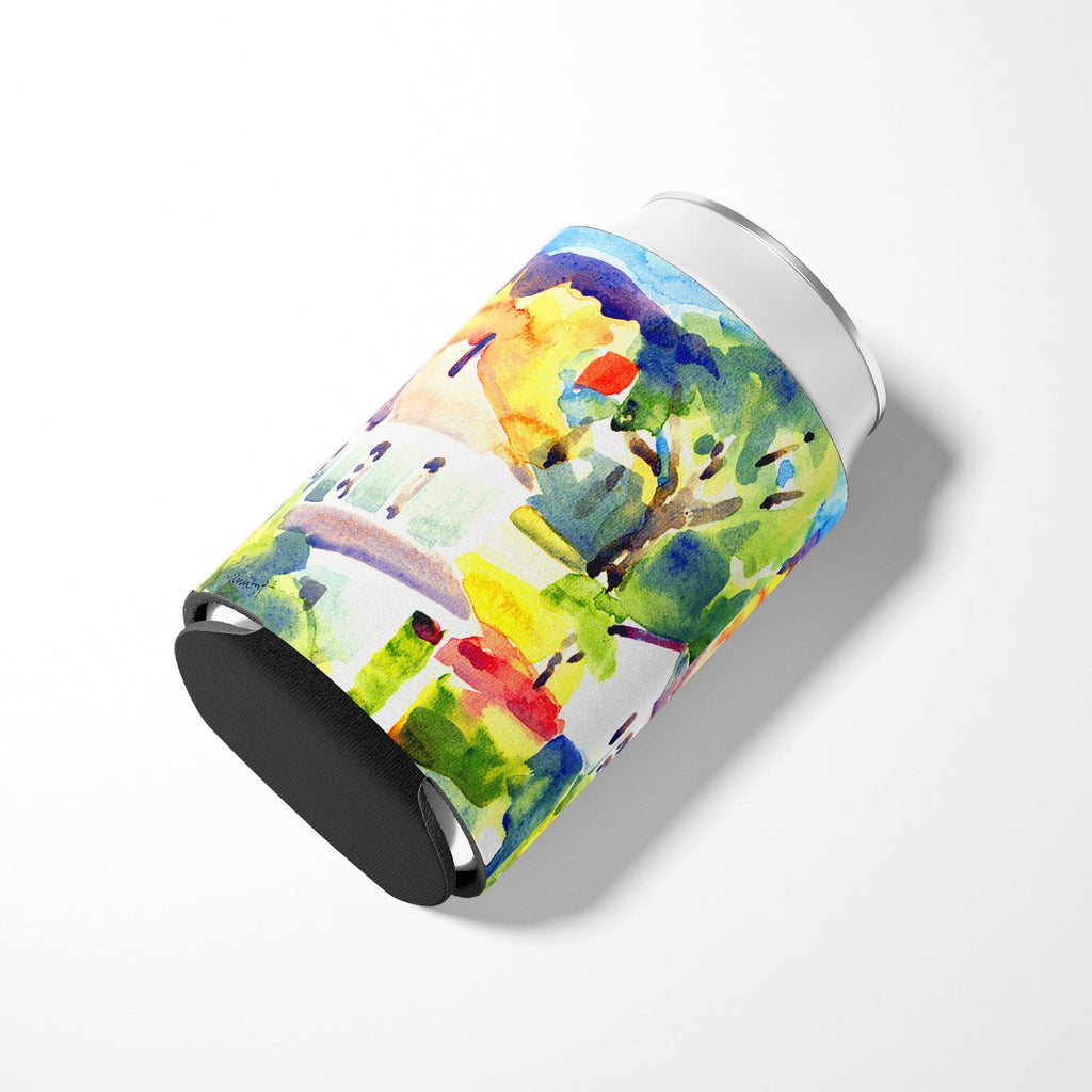 Houses Can or Bottle Hugger Cooler Sleeve for Standard 12 oz Cans, Insulated Foam Beer & Soda Can Hugger Reusable