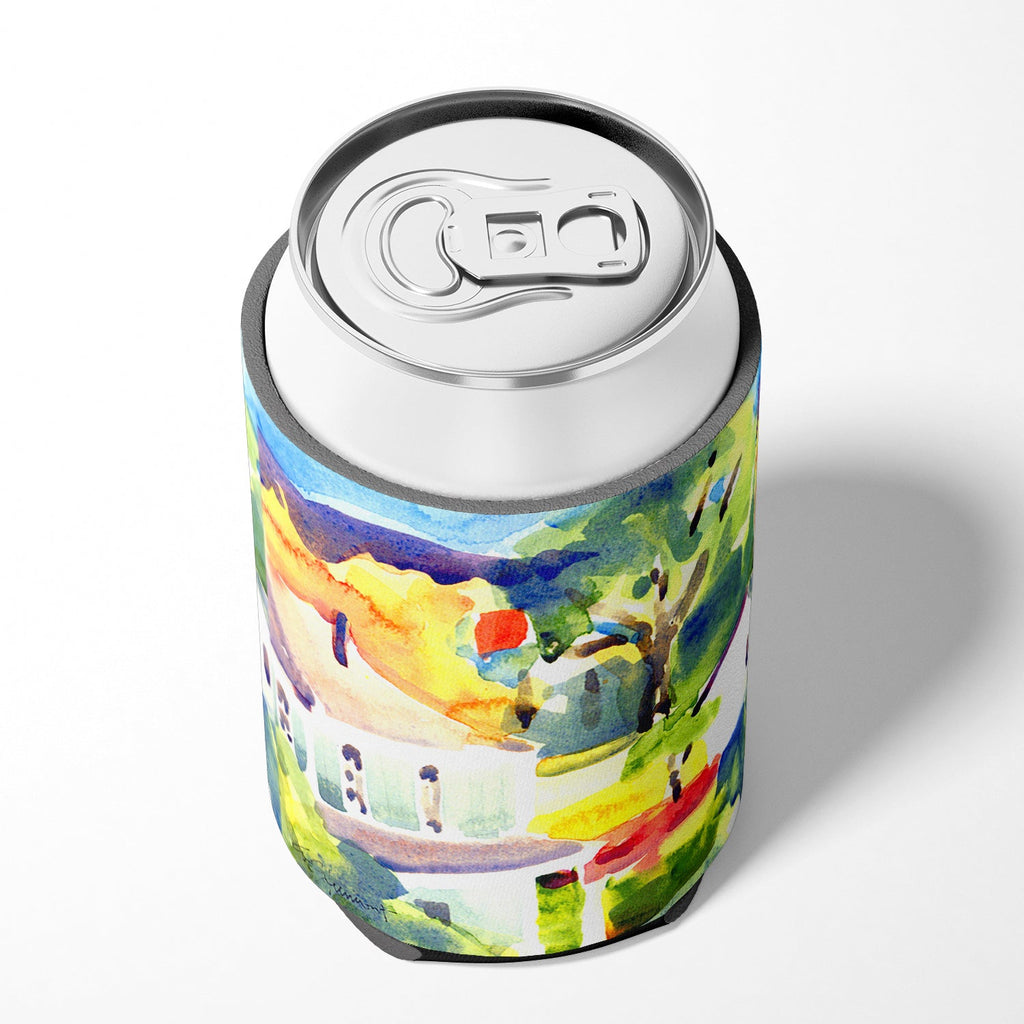 Houses Can or Bottle Hugger Cooler Sleeve for Standard 12 oz Cans, Insulated Foam Beer & Soda Can Hugger Reusable