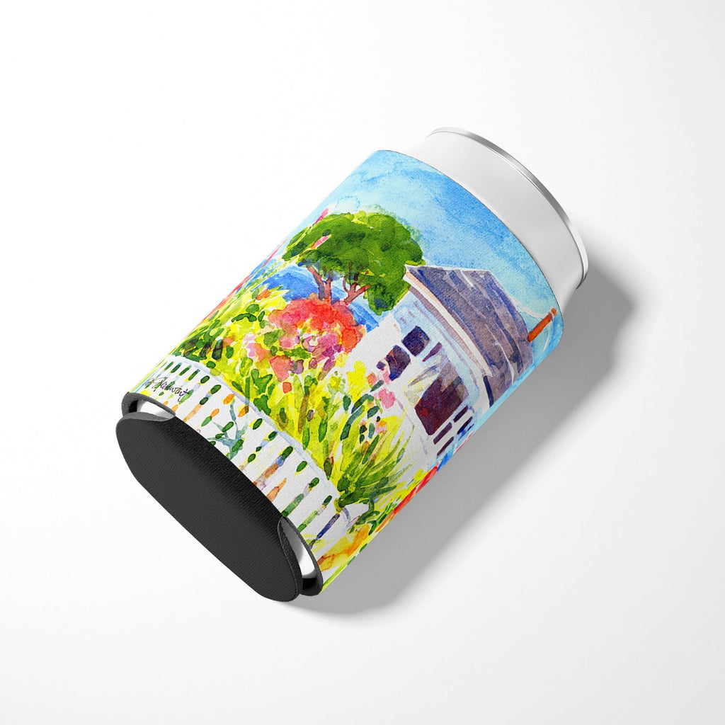 Houses Can or Bottle Hugger Cooler Sleeve for Standard 12 oz Cans, Insulated Foam Beer & Soda Can Hugger Reusable
