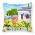 Houses Decorative Throw Pillow 14x14 Indoor Outdoor Accent Cushion, Fabric Cover with Insert for Sofa, Bed, Porch & Living Room